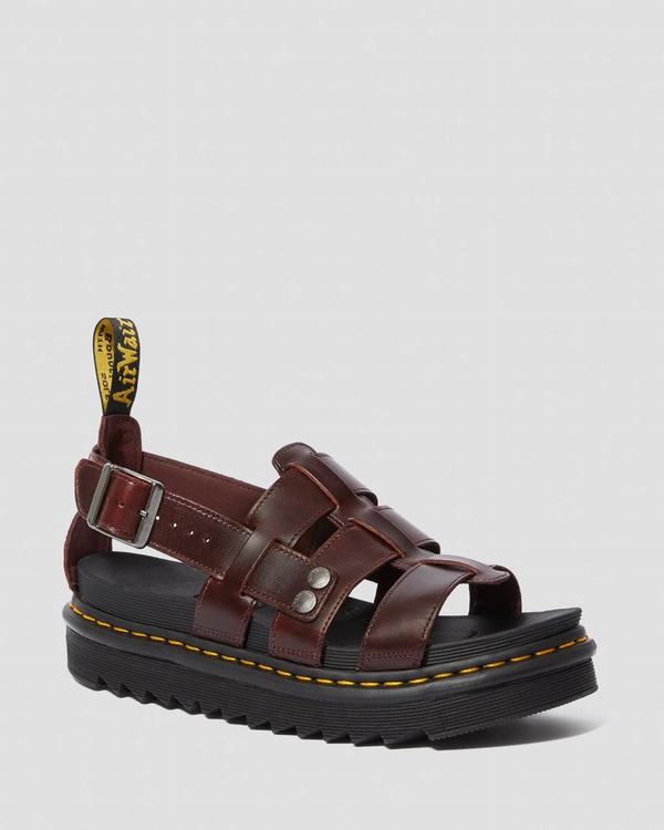 Dr Martens Dámské Sandály Terry Brando Červené, CZ-569401